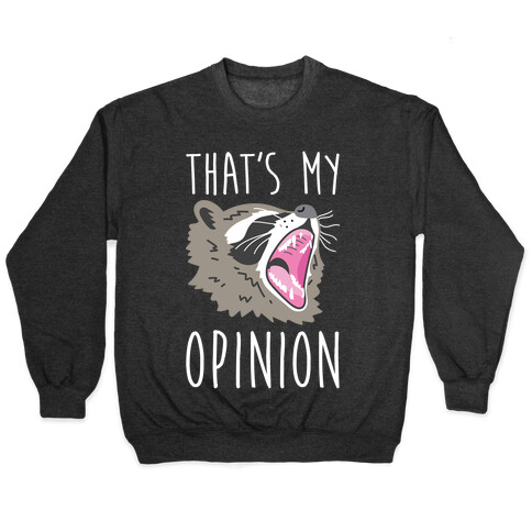 That's My Opinion Raccoon Pullover