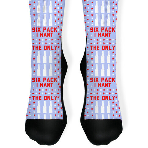 The Only Six Pack I Want Beer Sock