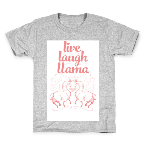 Live, Laugh, Llama Kids T-Shirt