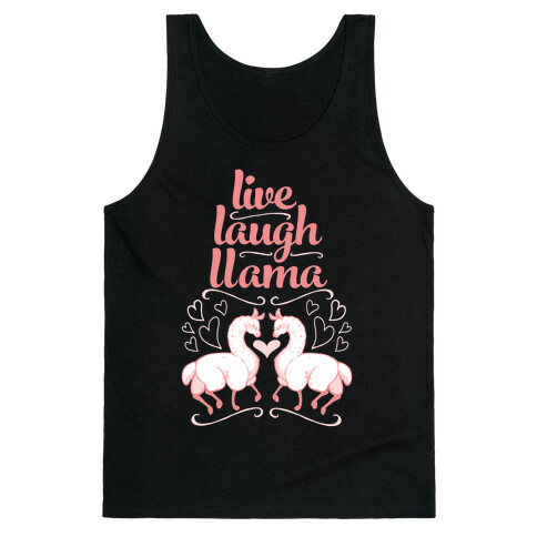 Live, Laugh, Llama Tank Top