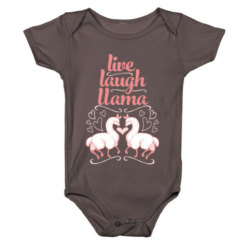 Live, Laugh, Llama Baby One-Piece