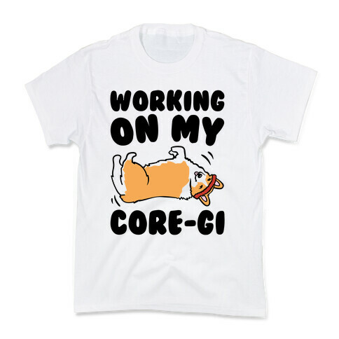 Working On My Core-gi Parody Kids T-Shirt