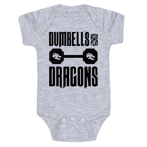 Dumbells & Dragons Parody Baby One-Piece