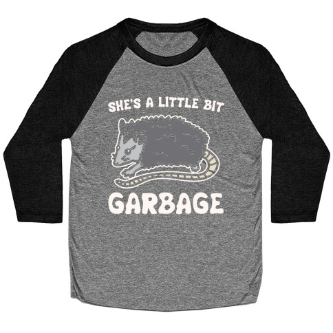 I'm A Little Bit Country She's A Little Bit Garbage Pairs Shirt White Print Baseball Tee