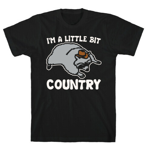 I'm A Little Bit Country She's A Little Bit Garbage Pairs Shirt White Print T-Shirt