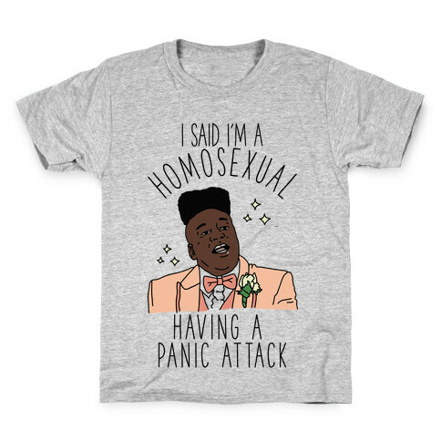 Homosexual Having a Panic Attack Kids T-Shirt