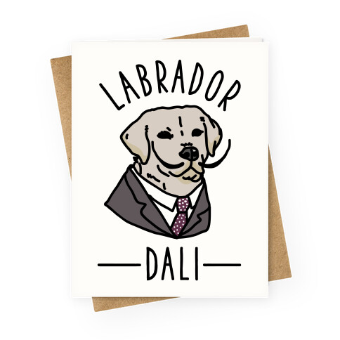 Labrador Dali  Greeting Card