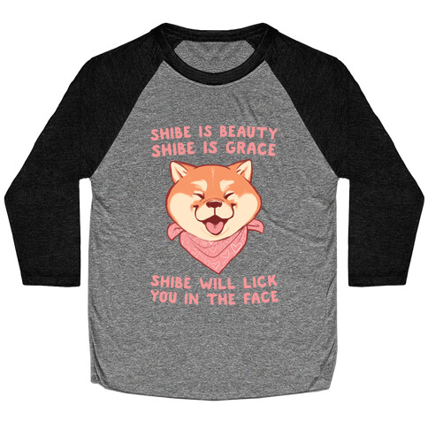 Shibe is Beauty, Shibe is Grace Baseball Tee