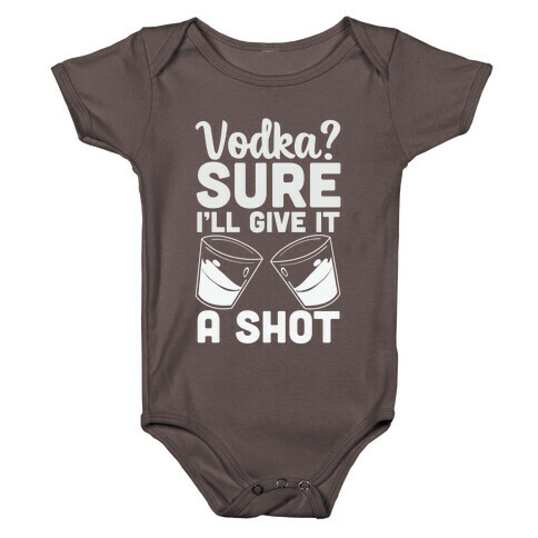 Vodka? Sure, I'll Give it a Shot Baby One-Piece