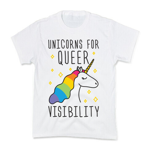 Unicorns For Queer Visibility Kids T-Shirt