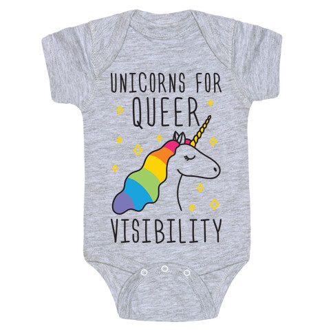 Unicorns For Queer Visibility Baby One-Piece