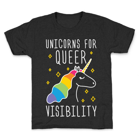 Unicorns For Queer Visibility Kids T-Shirt