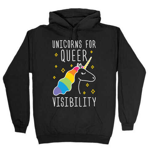 Unicorns For Queer Visibility Hooded Sweatshirt