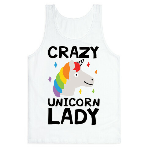 Crazy Unicorn Lady Tank Top