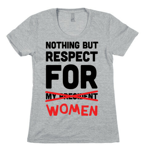 Nothing But Respect For Women Womens T-Shirt