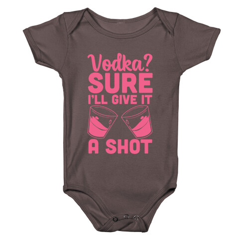 Vodka? Sure, I'll Give it a Shot Baby One-Piece