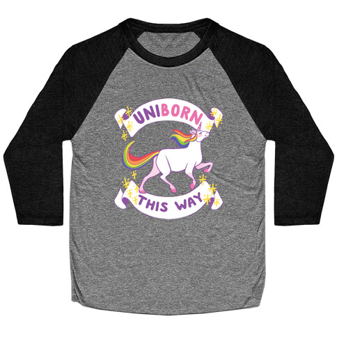 Uniborn This Way Baseball Tee