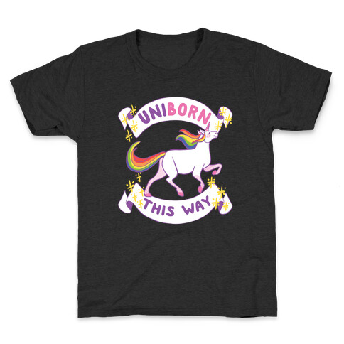 Uniborn This Way Kids T-Shirt