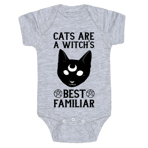 Cats are a Witch's Best Familiar Baby One-Piece