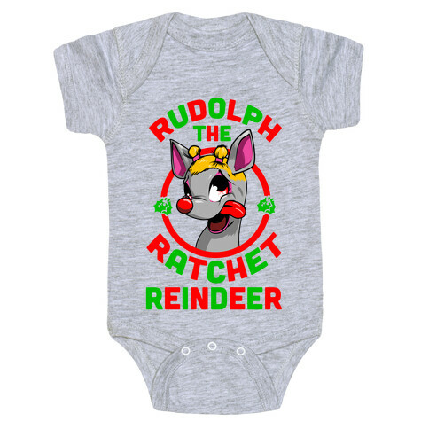 Rudolph the Ratchet Reindeer Baby One-Piece