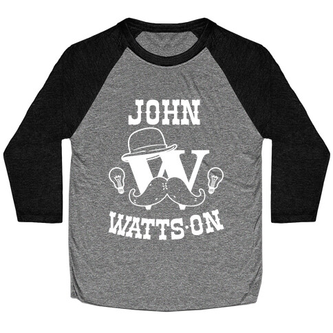 Sherlock Ohms Pair (John Watts On) Baseball Tee