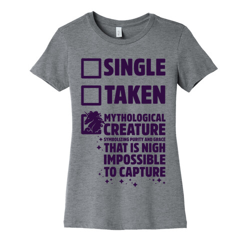 Single Taken Mythological Creature Womens T-Shirt