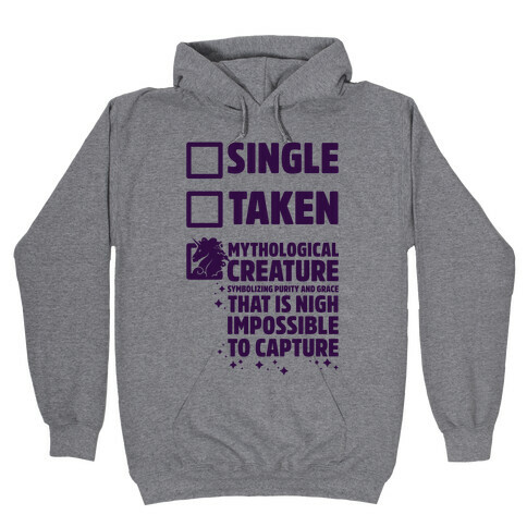 Single Taken Mythological Creature Hooded Sweatshirt