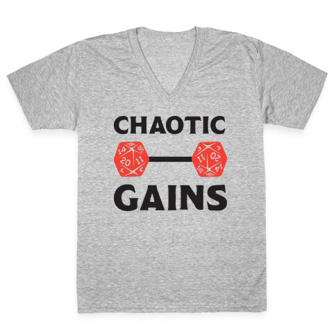 Chaotic Gains V-Neck Tee Shirt