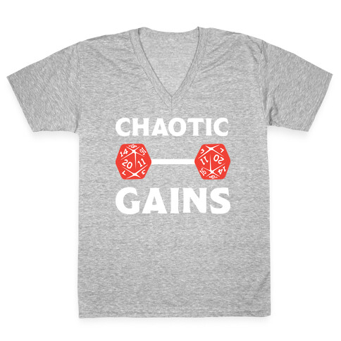 Chaotic Gains V-Neck Tee Shirt