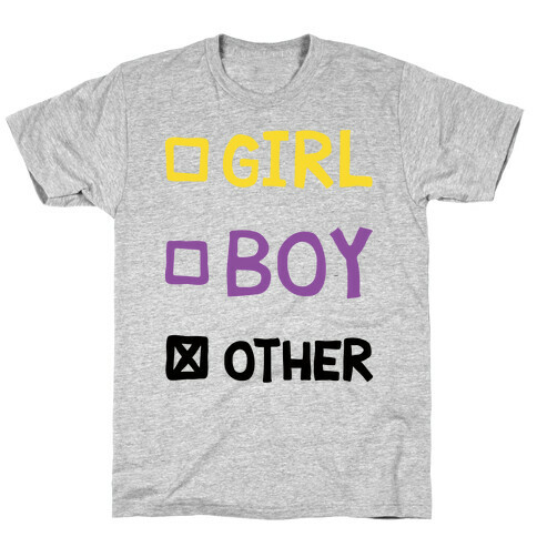 Non-Binary Gender Checklist T-Shirt