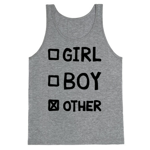 Non-Binary Gender Checklist Tank Top