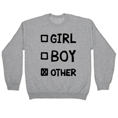 Non-Binary Gender Checklist Pullover