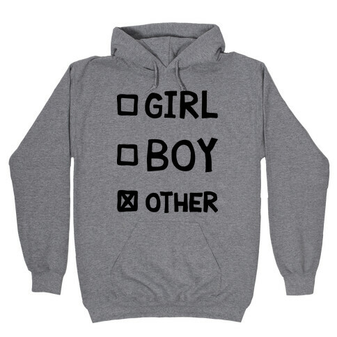 Non-Binary Gender Checklist Hooded Sweatshirt