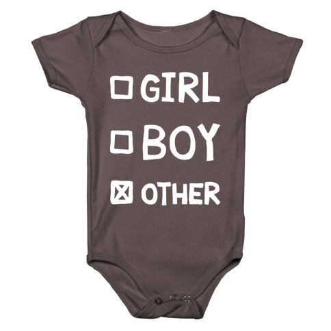 Non-Binary Gender Checklist Baby One-Piece