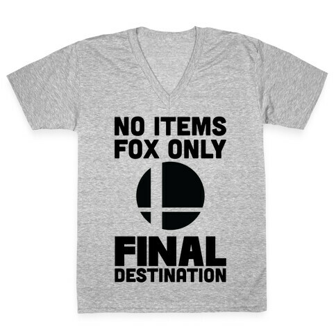 No Items, Fox Only, Final Destination V-Neck Tee Shirt