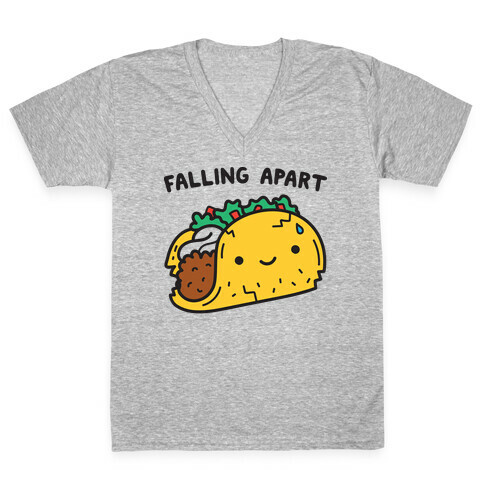 Falling Apart Taco V-Neck Tee Shirt