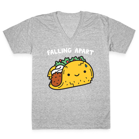 Falling Apart Taco V-Neck Tee Shirt