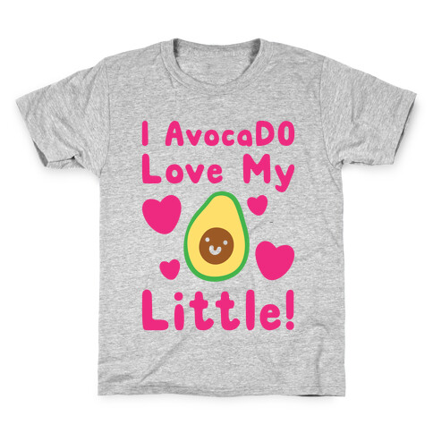 I Avocado Love My Little White Print Kids T-Shirt