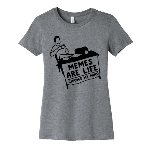 Memes Are Life Change My Mind  Womens T-Shirt