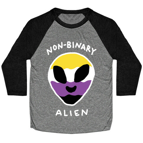 Non Binary Alien Baseball Tee