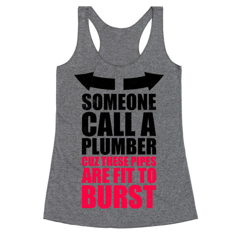 Call A Plumber Racerback Tank Top