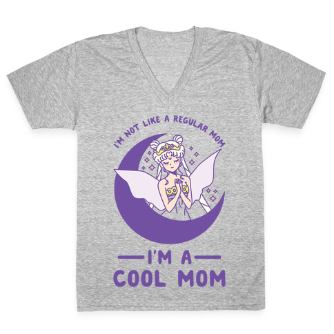 I'm a Cool Mom Neo Queen Serenity V-Neck Tee Shirt