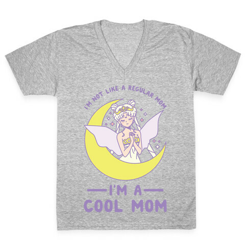 I'm a Cool Mom Neo Queen Serenity V-Neck Tee Shirt