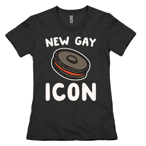 New Gay Icon Parody White Print Womens T-Shirt