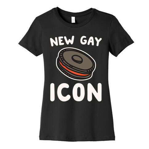 New Gay Icon Parody White Print Womens T-Shirt