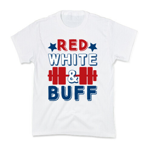 Red, White and Buff Kids T-Shirt