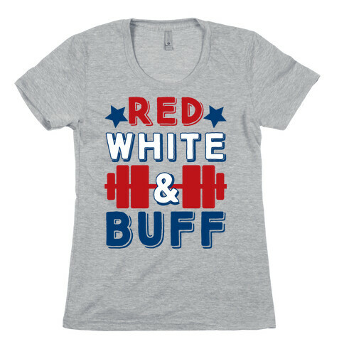 Red, White and Buff Womens T-Shirt