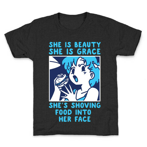She's Shoving Food Into Her Face Ami Kids T-Shirt