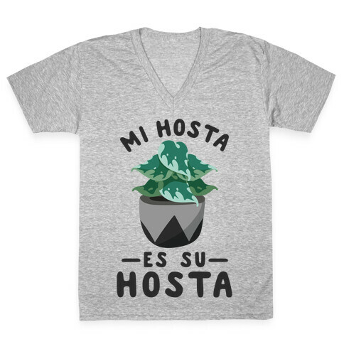 Mi Hosta Es Su Hosta V-Neck Tee Shirt