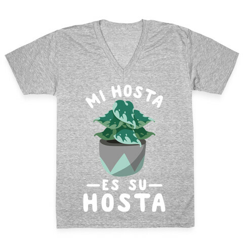 Mi Hosta Es Su Hosta V-Neck Tee Shirt